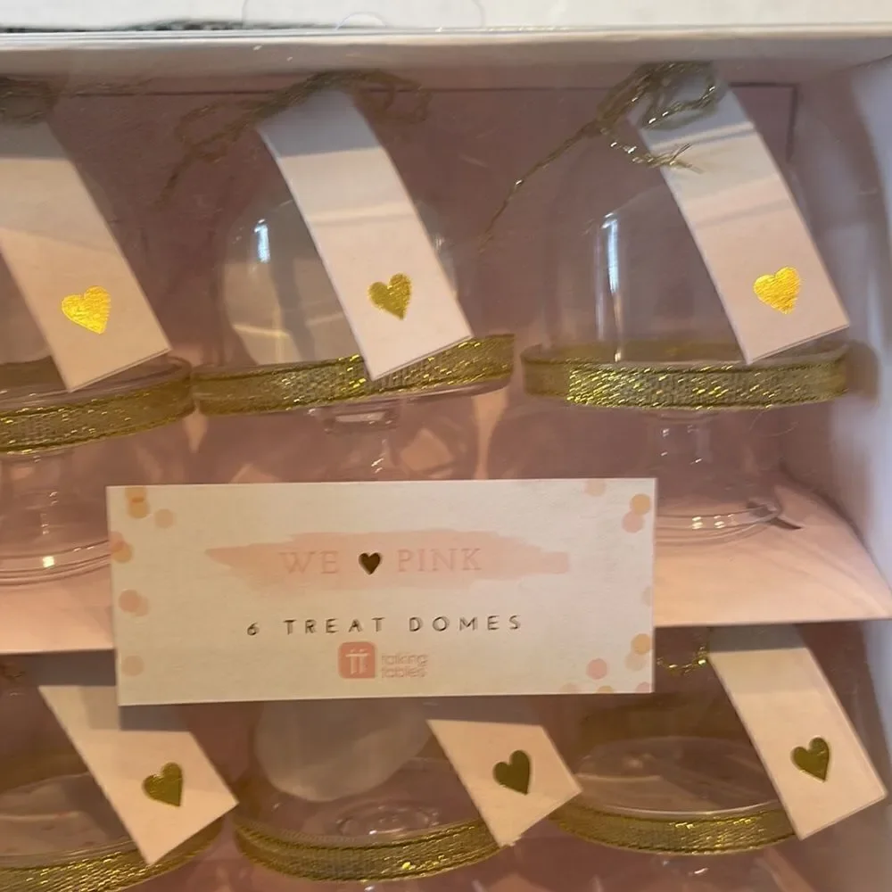 Treat domes for strawberries Oreo balls diamond rings love notes new in  box.
